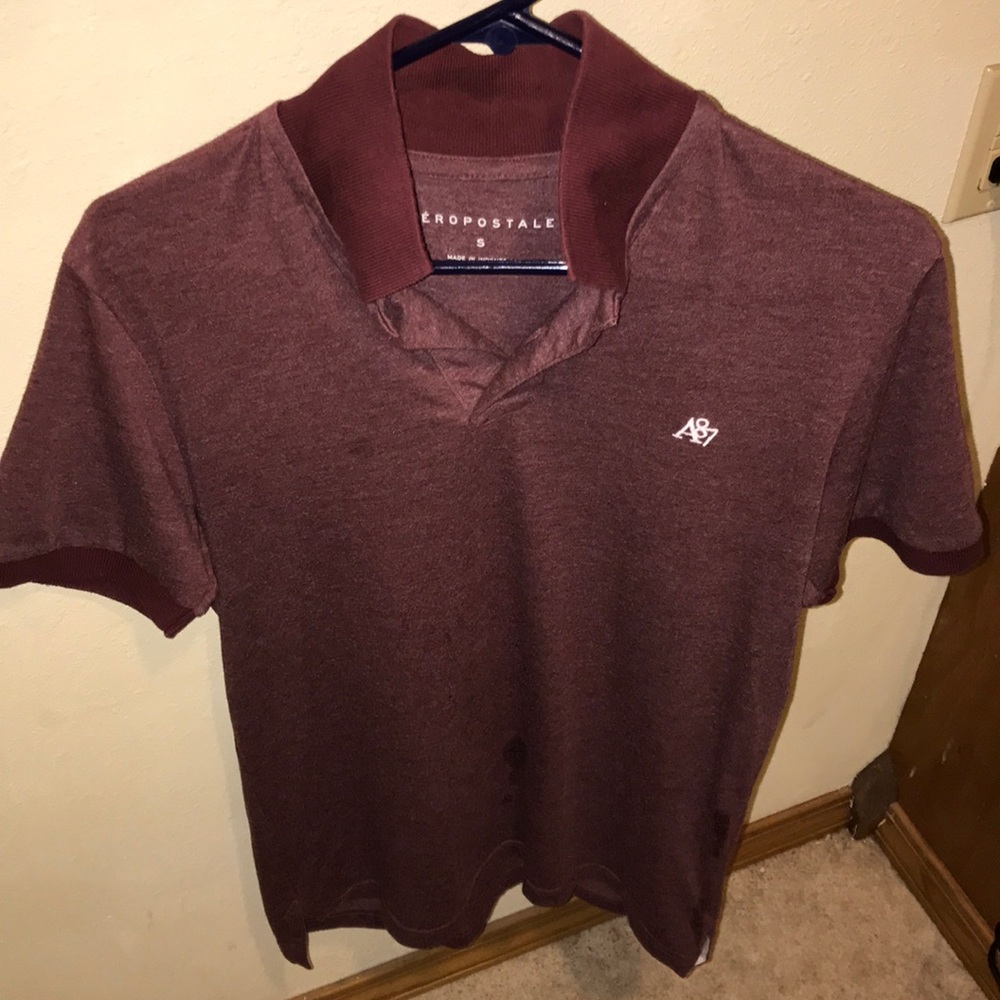 Maroon Aeropostale Small Polo